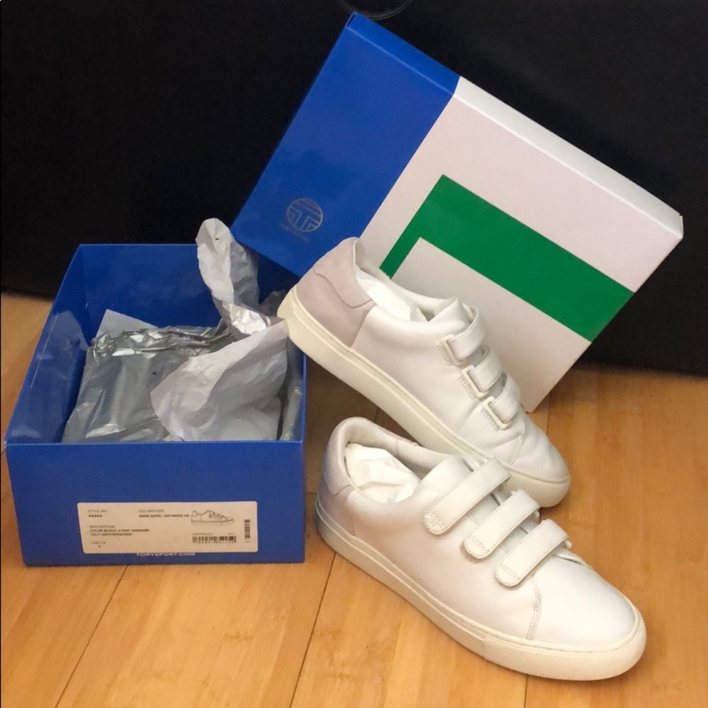 TORY SPORT - strap sneakers white